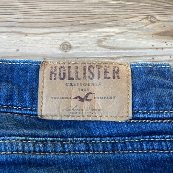 Hollister SoCal Stretch Jeans Womens 28 (Juniors Size 7) Straight Leg Med Wash - Picture 7 of 12